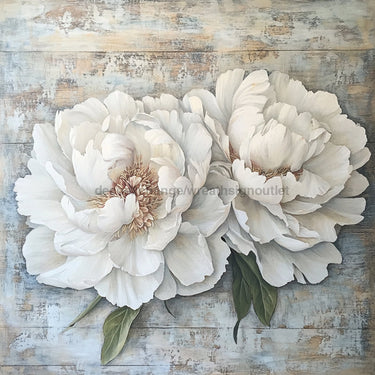 Floral Sign, Peonies Sign, DCO-02379, Sign For Wreath, 10x10 Metal Sign